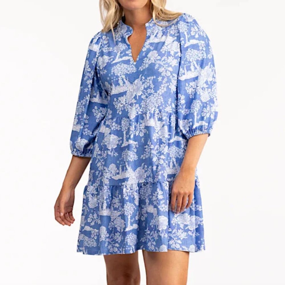 New without tags Smith & Quinn Extra Large Tory Dress French Country Print
